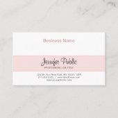 Professioneel Creatief Ontwerp Elegant Roze Modern Visitekaartje (Voorkant)