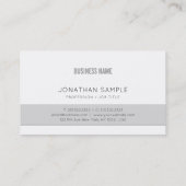 Professioneel Creatief Ontwerp Grijs Bedrijf Duide Visitekaartje (Achterkant)