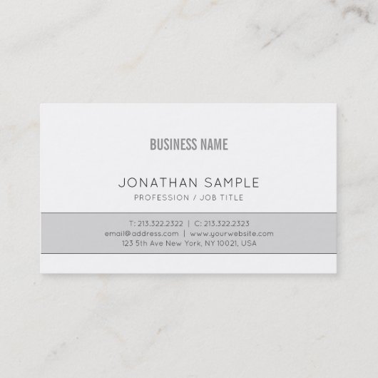 Professioneel Creatief Ontwerp Grijs Bedrijf Duide Visitekaartje (Achterkant)