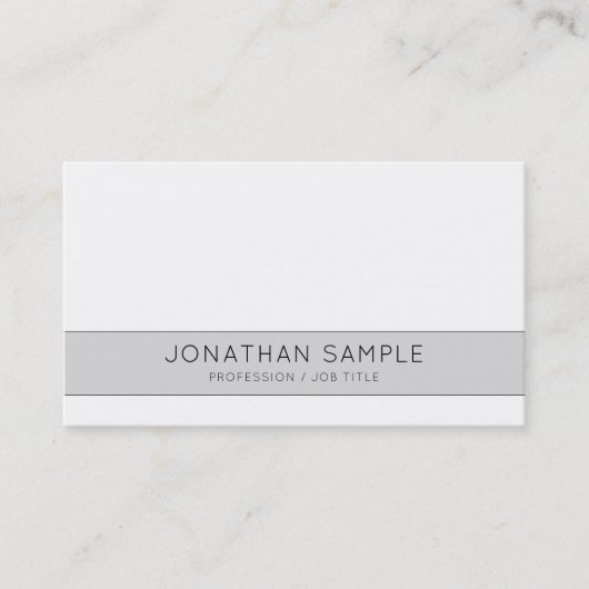 Professioneel Creatief Ontwerp Grijs Bedrijf Duide Visitekaartje (Voorkant)