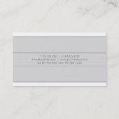 Professioneel Creatief Ontwerp Grijs Vlak Trendy Visitekaartje (Achterkant)