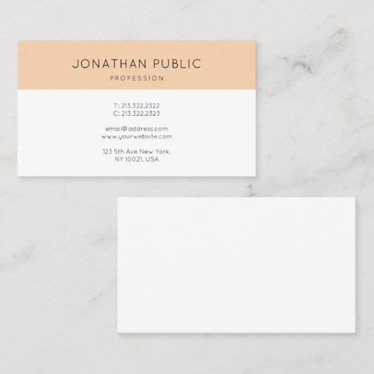 Professioneel creatief ontwerp modern, stijlvol de visitekaartje (Voorkant / Achterkant)