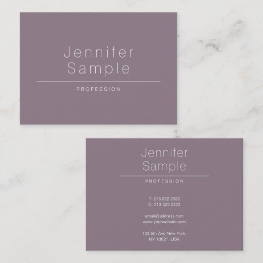 Professioneel creatief, schoon ontwerp, modern visitekaartje (Voorkant / Achterkant)