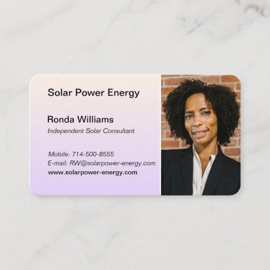 Professioneel Custom HeadShot Visitekaartje (Voorkant)