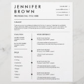 Professioneel cv-template modern cv (Voorkant)