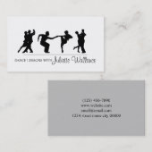Professioneel Dansstudio, Instructeur Bedrijf Visitekaartje (Voorkant / Achterkant)