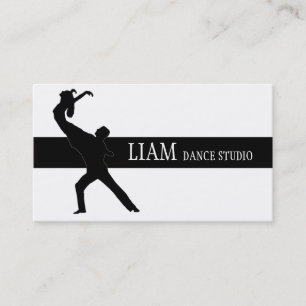 Professioneel dansstudio, instructeur visitekaartje