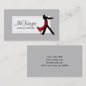 Professioneel dansstudio, instructeursbedrijf visitekaartje (Voorkant / Achterkant)