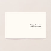 Professioneel, Dapper "Heb een geweldige verjaarda Folie Kaarten (Binnen)