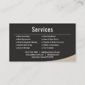 Professioneel Deck & Patio Installatiebedrijf Visitekaartje (Achterkant)