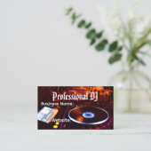 Professioneel Deejay Visitekaartje (Staand voorkant)