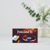 Professioneel Deejay Visitekaartje (Staand voorkant)