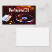 Professioneel Deejay Visitekaartje (Voorkant / Achterkant)