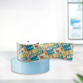 Professioneel dentist-ikoon ontworpen grosgrain lint