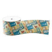 Professioneel dentist-ikoon ontworpen grosgrain lint (Spoel)