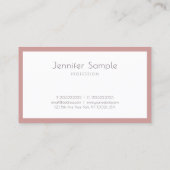 Professioneel design elegant, schoon, modern salon visitekaartje (Achterkant)