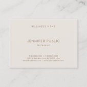 Professioneel  design, luxe design visitekaartje (Achterkant)