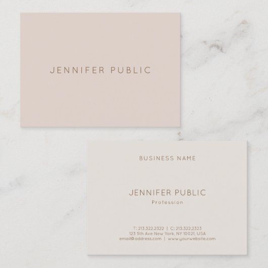 Professioneel  design, luxe design visitekaartje (Voorkant / Achterkant)