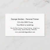 Professioneel design voor docenten visitekaartje (Achterkant)