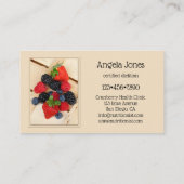 Professioneel diëtist Nutritionist Visitekaartje (Achterkant)