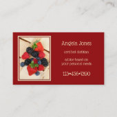 Professioneel diëtist Nutritionist Visitekaartje (Voorkant)