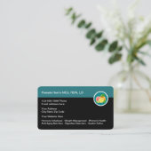 Professioneel diëtistisch ontwerp visitekaartje (Staand voorkant)