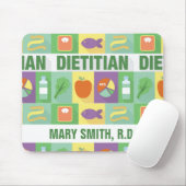Professioneel diëtistisch Pictogram・Aangepast Muismat (Met muis)