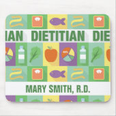 Professioneel diëtistisch Pictogram・Aangepast Muismat (Voorkant)