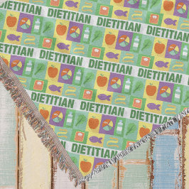 Professioneel diëtitisch pictogrammen ontworpen deken