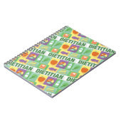 Professioneel diëtitisch pictogrammen ontworpen notitieboek (Linkerzijde)