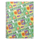 Professioneel diëtitisch pictogrammen ontworpen notitieboek (Voorkant)
