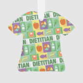 Professioneel diëtitisch pictogrammen ontworpen ornament (achterkant)