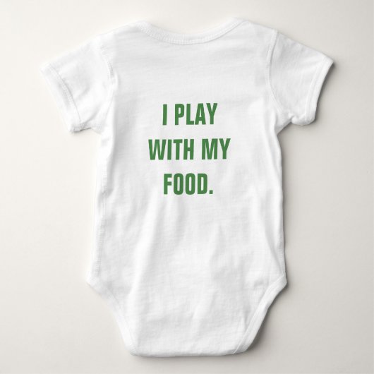 Professioneel diëtitisch pictogrammen ontworpen romper (Achterkant)