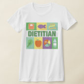 Professioneel diëtitisch pictogrammen ontworpen t-shirt (Laagn)