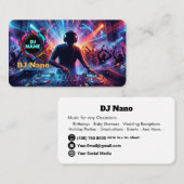 Professioneel DJs Muziek Visitekaartje (Voorkant / Achterkant)
