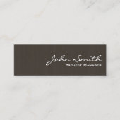 Professioneel Donker Hout Mini Visitekaartje (Voorkant)