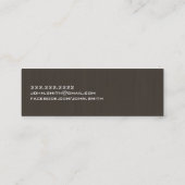 Professioneel Donker Hout Mini Visitekaartje (Achterkant)