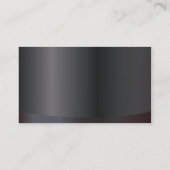 Professioneel donker metallisch medisch Visitekaar Visitekaartje (Achterkant)