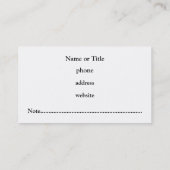 Professioneel donkergroen Visitekaartje (Achterkant)