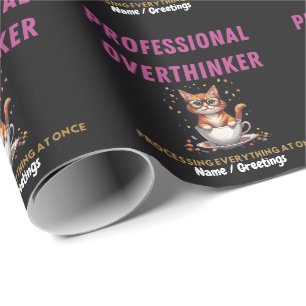 Professioneel Doorzager Herkenbare Kat Humor Cadeaupapier