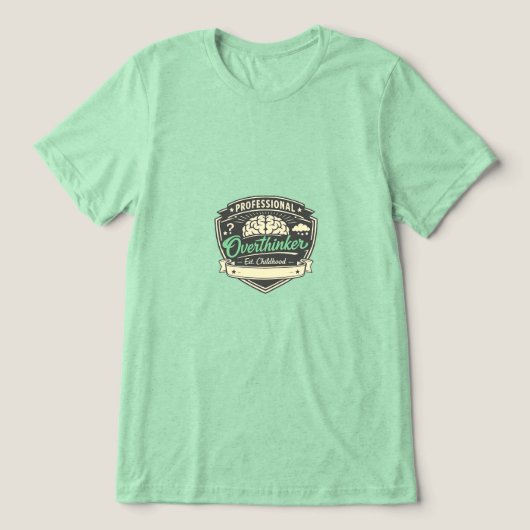 Professioneel Doorzager Tri-Blend Shirt (Design voorkant)