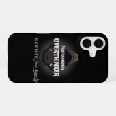 Professioneel Doorzieter Funny Aangepaste Naam iPhone 16 Hoesje (Achterkant horizontaal)