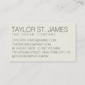 Professioneel dubbelzijdig Visitekaartje (Voorkant)