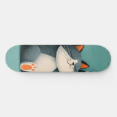Professioneel dutten nemende grappige slapende kat persoonlijk skateboard (Horizontaal)