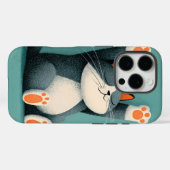 Professioneel dutten nemer Funny Slaapkat Case-Mate iPhone Case (Achterkant (horizontaal))