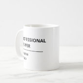 Professioneel Dutter Funny Pensioen Koffiemok (Voorkant links)