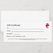 Professioneel Eenvoudig Aangepast Logo Cadeaubon Kaart (Voorkant / Achterkant)