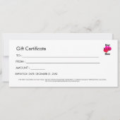 Professioneel Eenvoudig Aangepast Logo Cadeaubon Kaart (Voorkant)