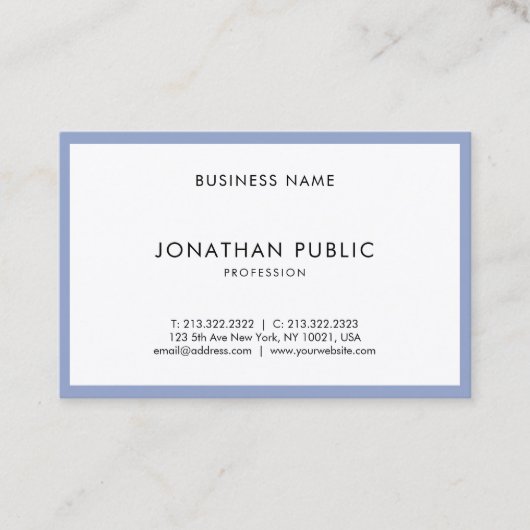 Professioneel, eenvoudig, aantrekkelijk tapijt visitekaartje (Voorkant)