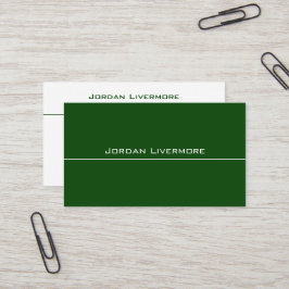 Professioneel, eenvoudig, basic, Fern Green Modern Visitekaartje